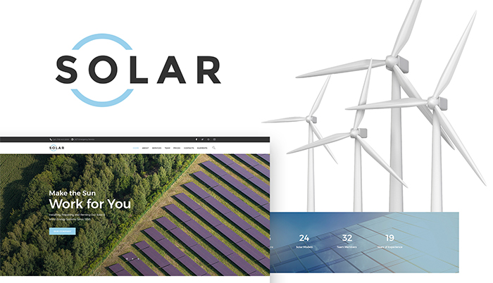 solar - alternative energy company wordpress theme